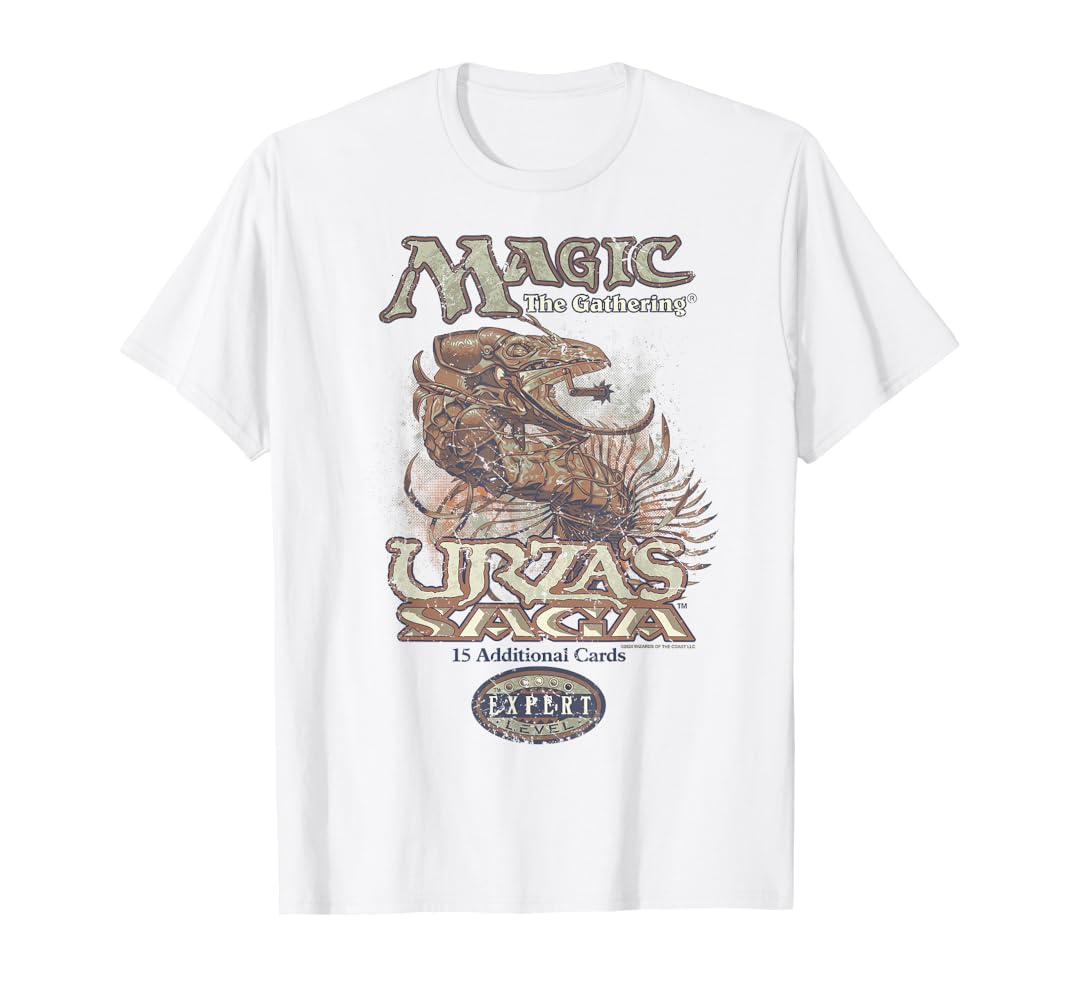 Amazon.com: Magic: The Gathering Urza's Saga Logo T-Shirt